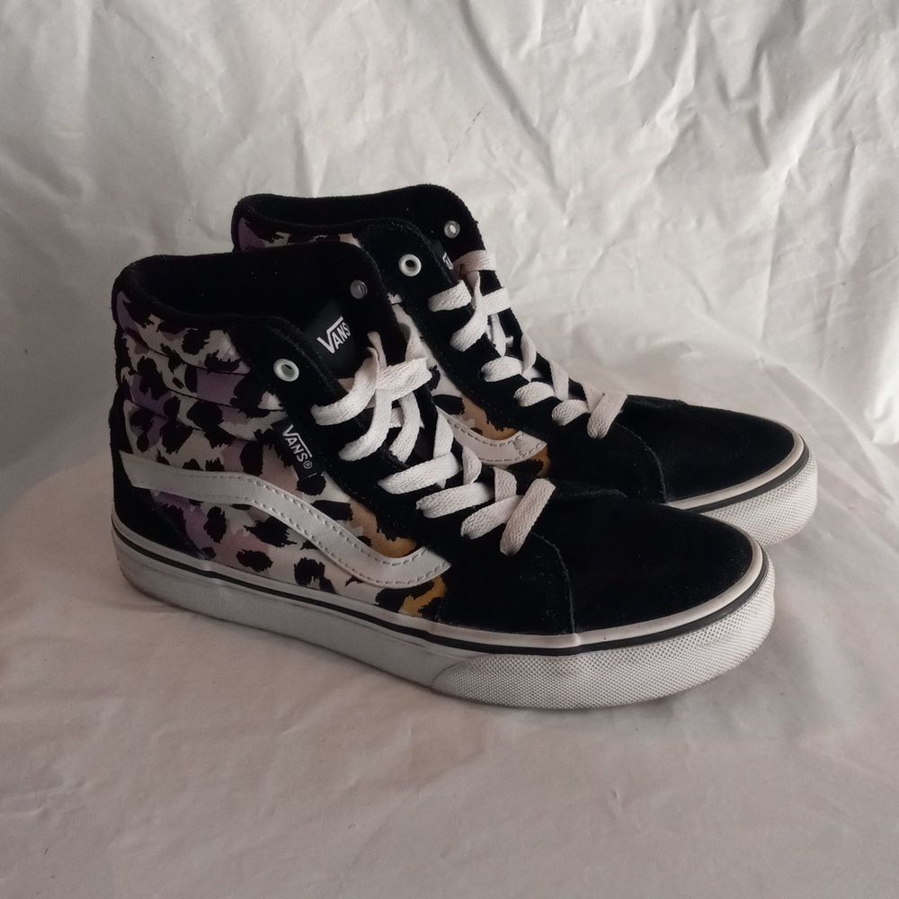 Vans Filmore Hi Top Kid's Size 3 Animal Gradient Purple Graphic Print Skate